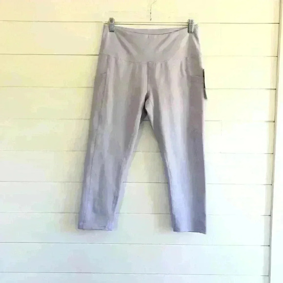 Z by Zella NWT High Waist Crop Lavender Leggings Size M - Picture 2 of 5
